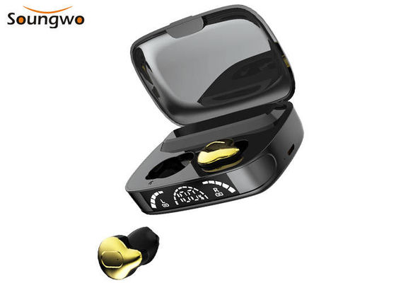 শক্তিশালী বাস ওয়াটারপ্রুফ ওয়্যারলেস ইয়ারবাডস এইচডি এলইডি ডিসপ্লে অটো পেয়ারিং